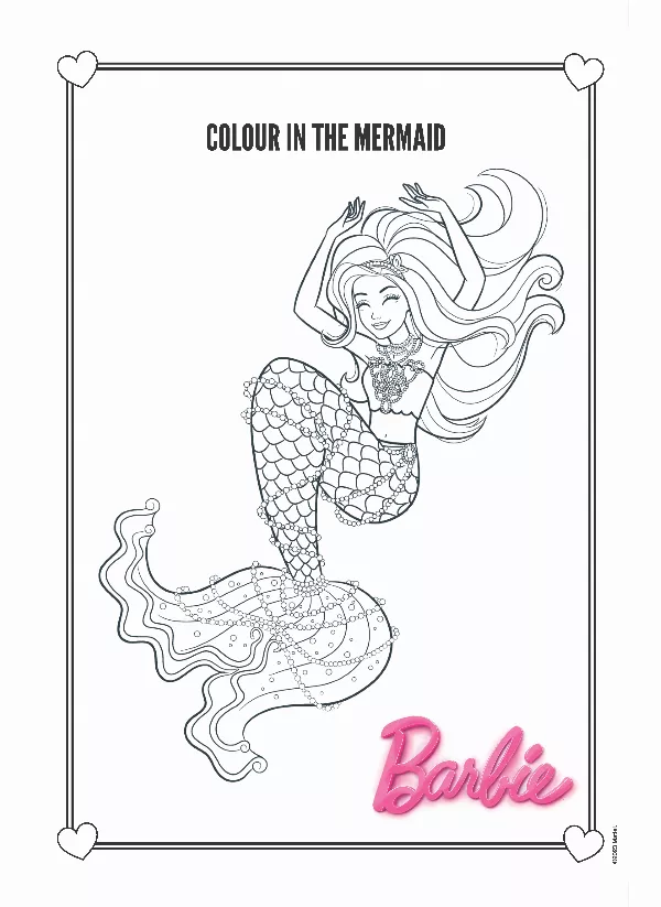 Barbie Colouring Sheet 5